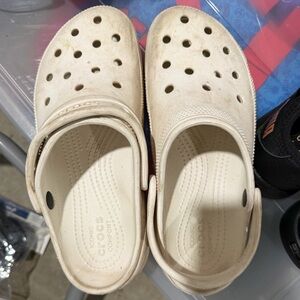 CROCS Kids Classic Clog in Off-White/Cream